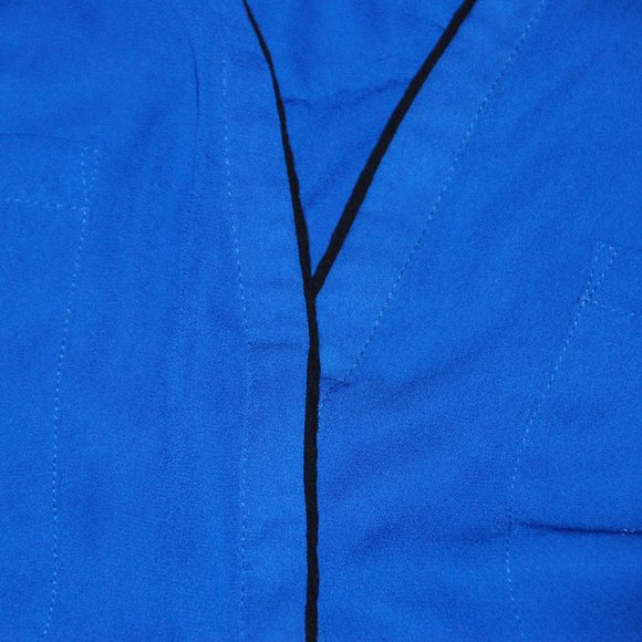 H&M Blue Double Pocket Casual Blouse - Picture 4 of 5